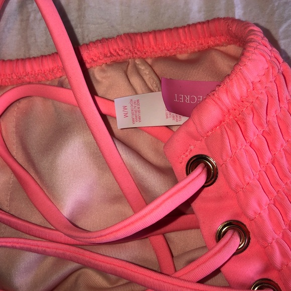Victoria Secret bright pink strapless bikini top - Picture 3 of 3
